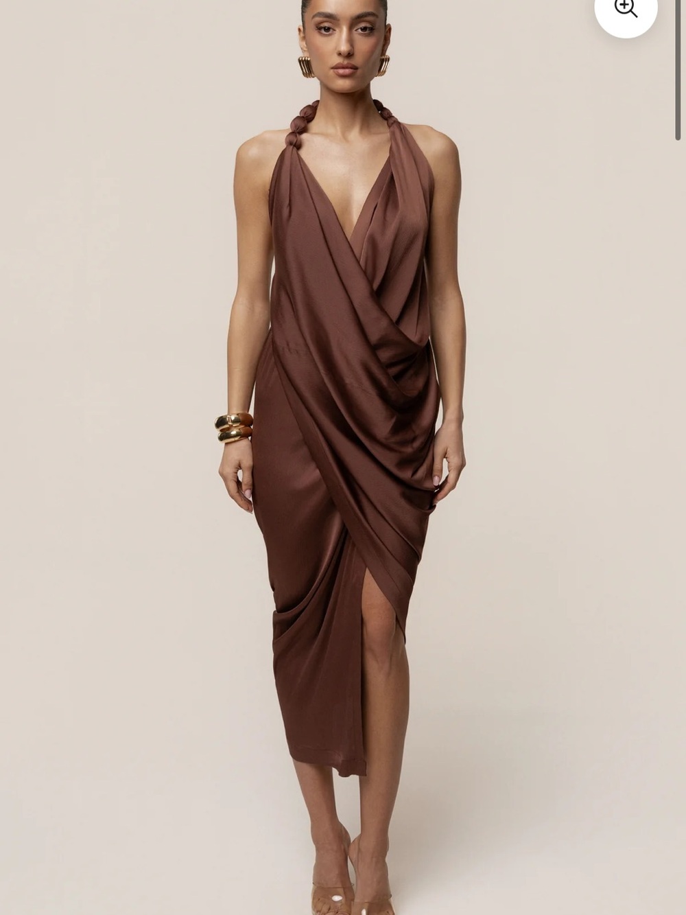 JLUXLABEL Brown Dolce Dress
